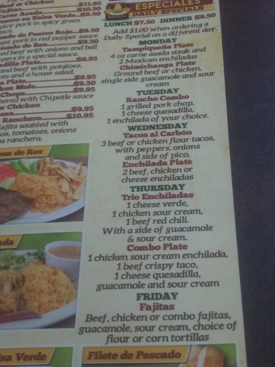 Rancho Restaurant Menu - Image 6